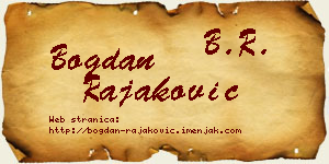 Bogdan Rajaković vizit kartica